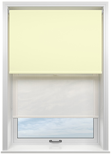 Rimini (Blackout), Cream & Shimmer Barley - Double Roller Blind